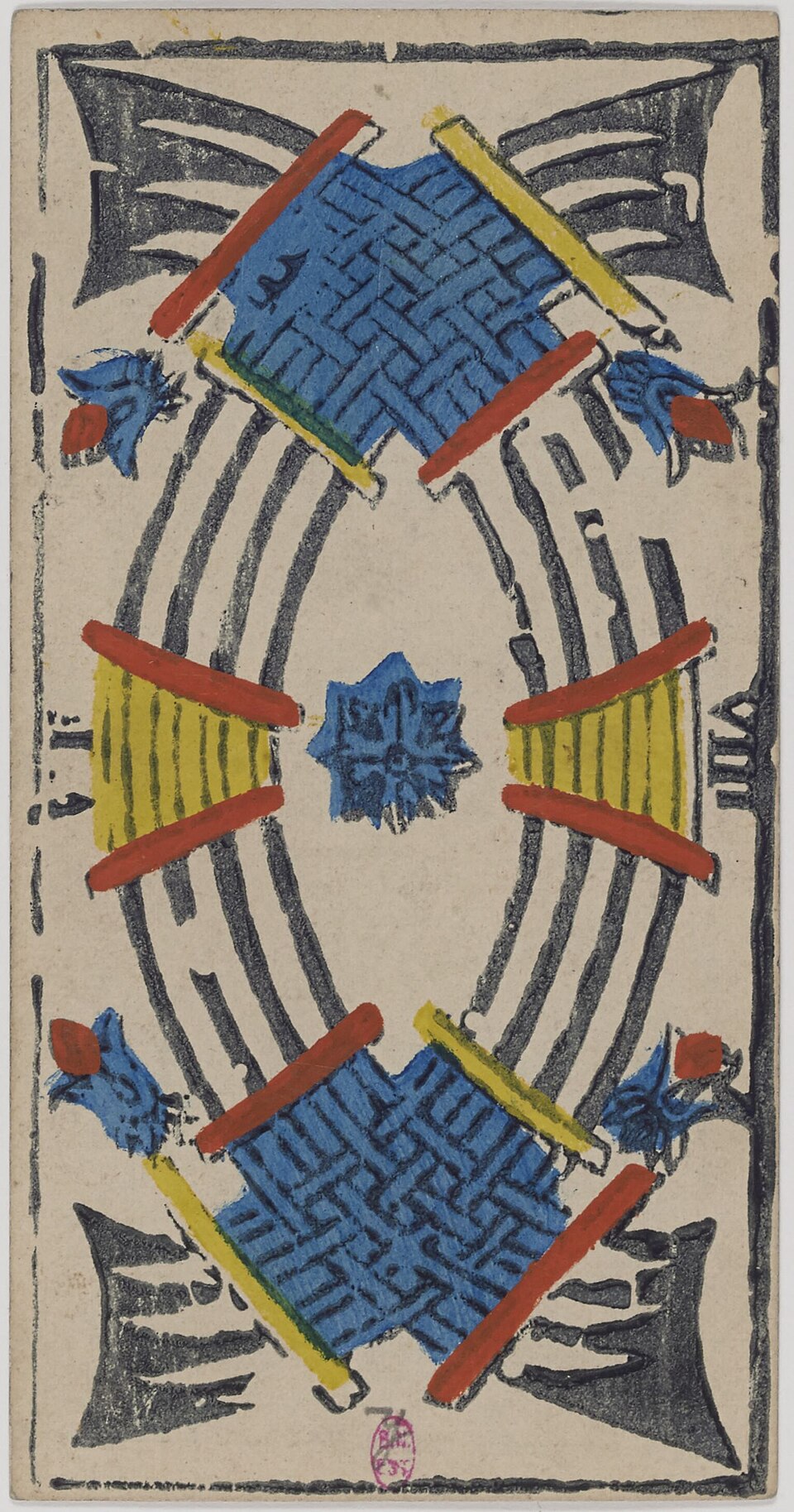 Huit d'Épées, arcane mineur du tarot de Marseille