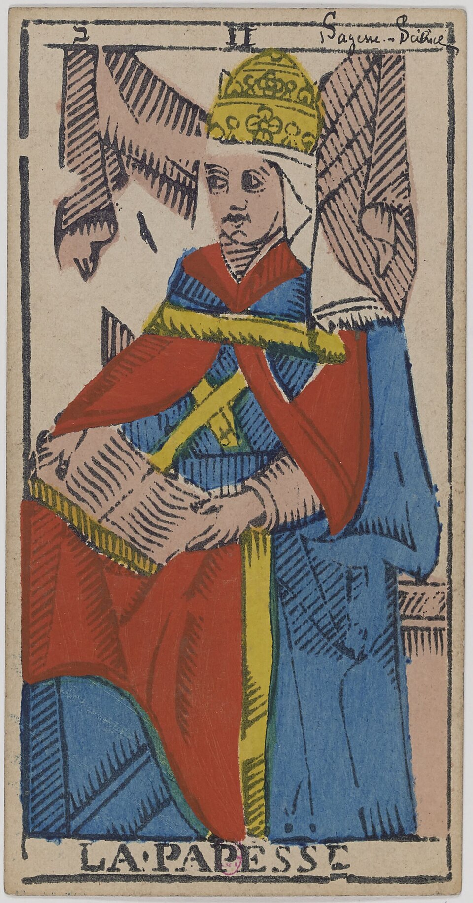 La Papesse, arcane II du tarot de Marseille