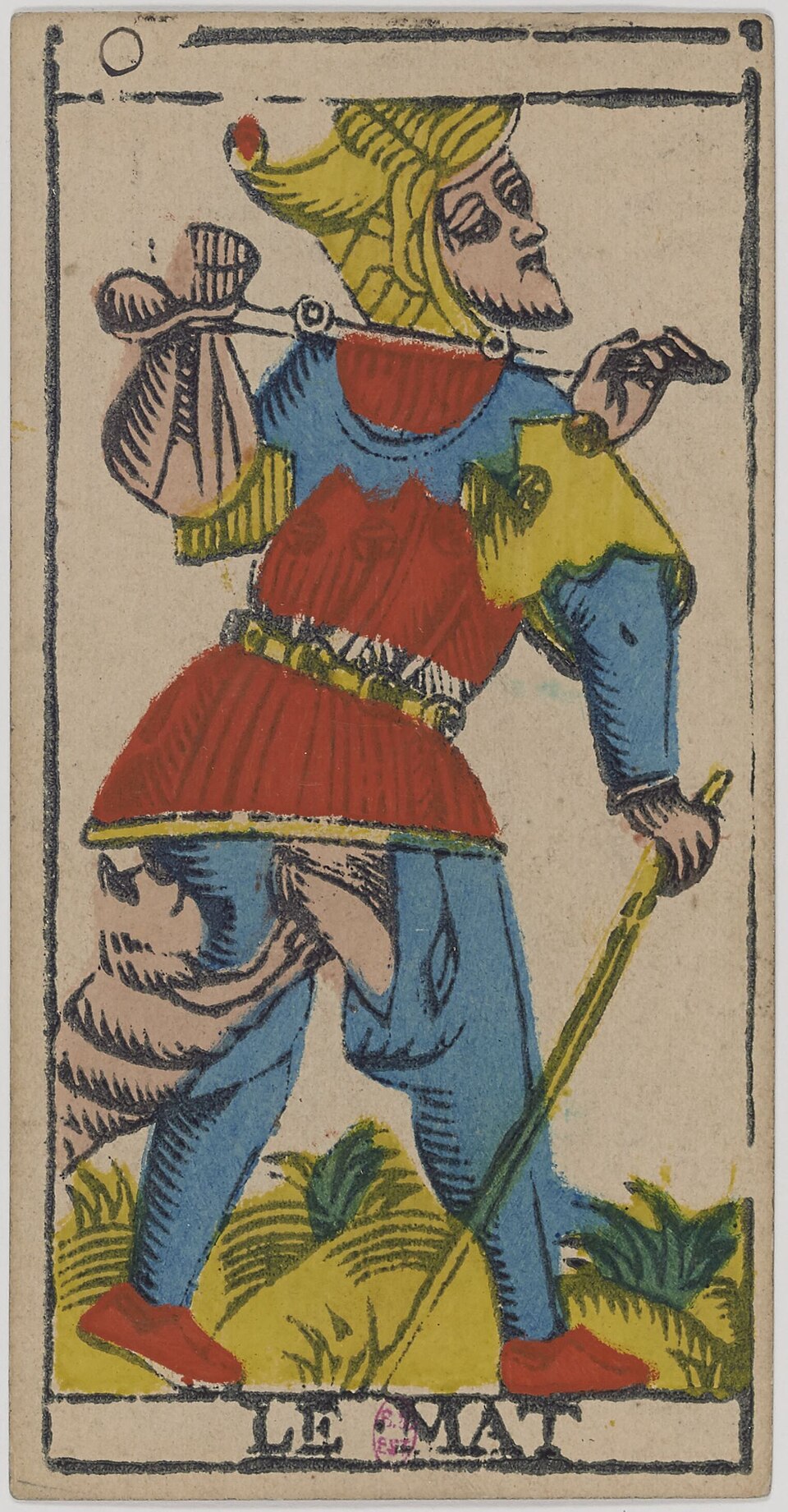 Le Mat, arcane sans numéro du tarot de Marseille