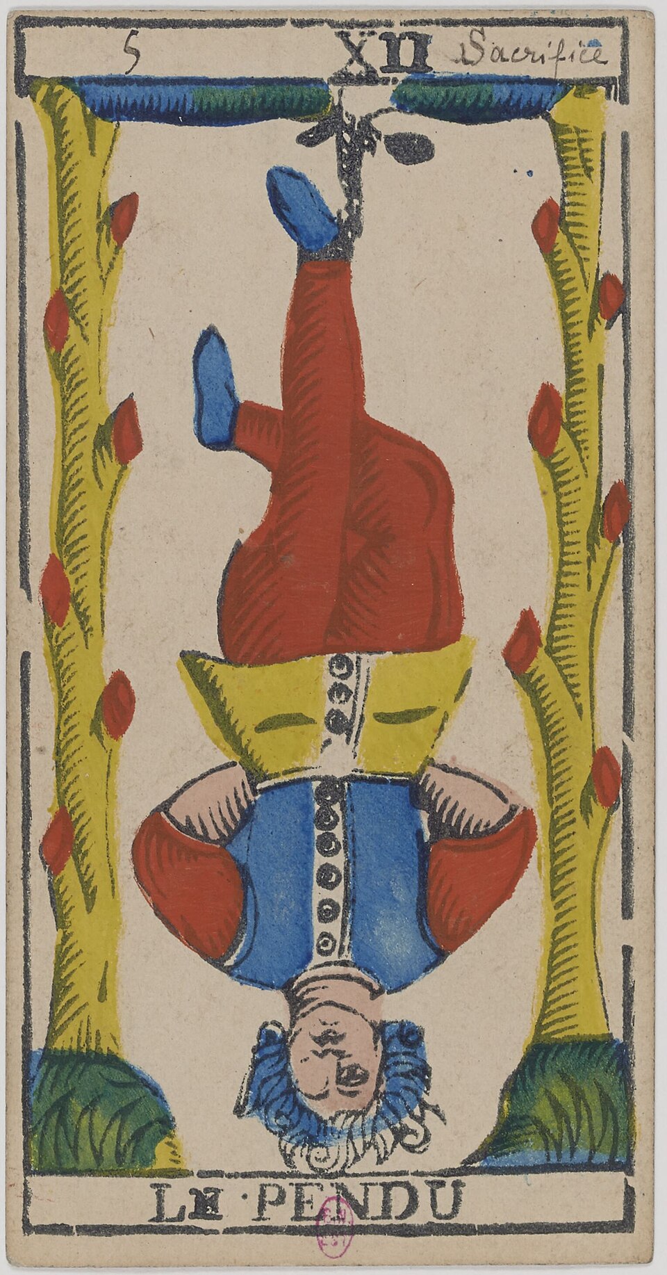 Le Pendu, arcane XII du tarot de Marseille
